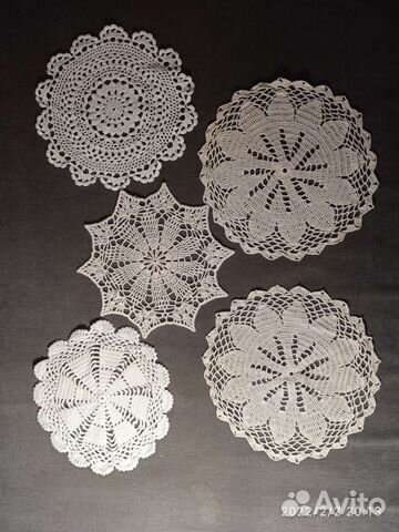 Салфетки вязанные. Декор для дома