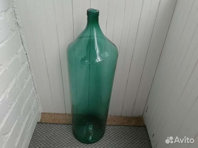 Бутыль стеклянная 85см, старинная