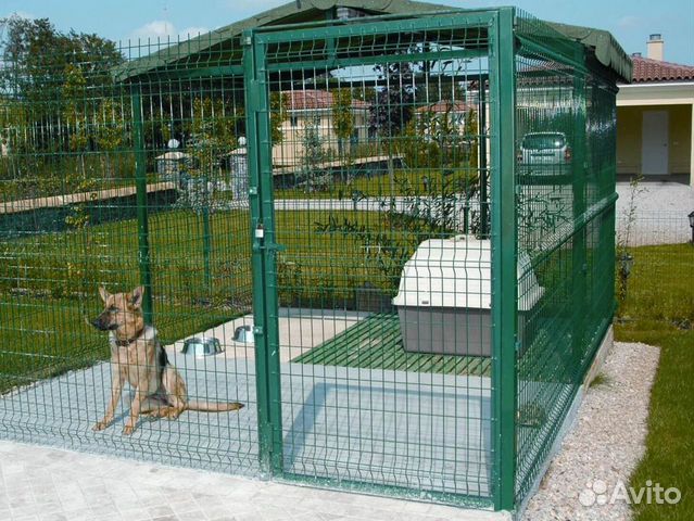 Вольер для собаки из 3Д сетки
