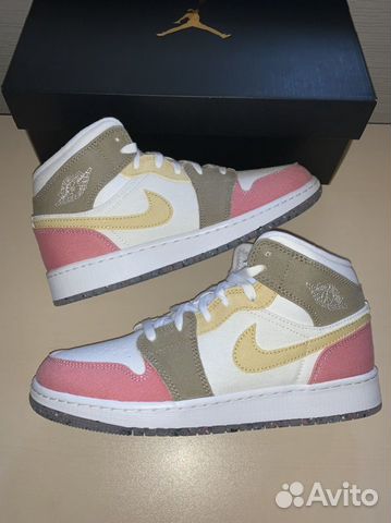 Nike Air Jordan 1 Mid Pastel Grind