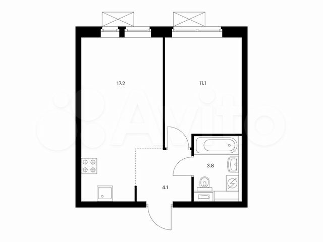 1-к. квартира, 36,2 м², 27/33 эт.