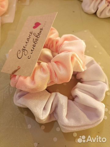 Резинки для волос бархатные 2 шт