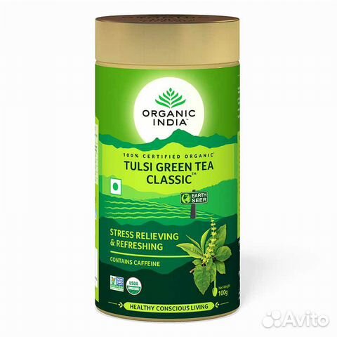 Зеленый чай Тулси Organic India Tulsi Green tea