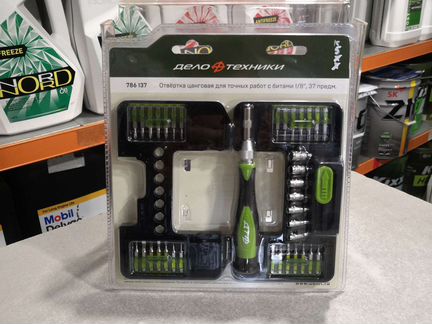 Отвёртка для точных работ с битами 1/8, 37пр дт