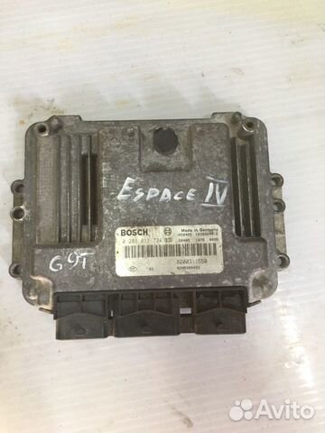Эбу 0281011724 Renault Espace lV G9T.742 2.2dci