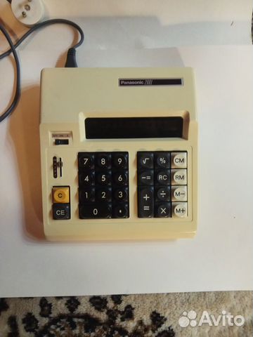 Винтажный японский калькулятор Panasonic 2601 купить в Москве, цена 1 ...