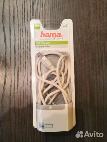 Hama USB 2.0 кабель 1,8 м.Тип USB-USB-B (00045021)