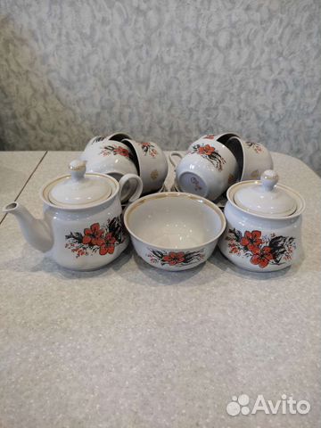 Чайный сервиз СССР новый 15 предметов