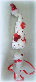 Сувенир, декор интерьера, подарок Елочка в шапке