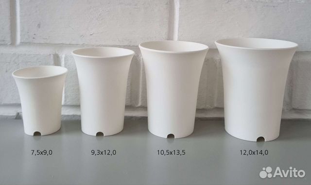 Круглые горшки для суккулентов, хавортий, 4 вида