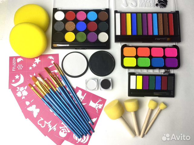 Аквагрим набор бодиарт краска для лица и тела