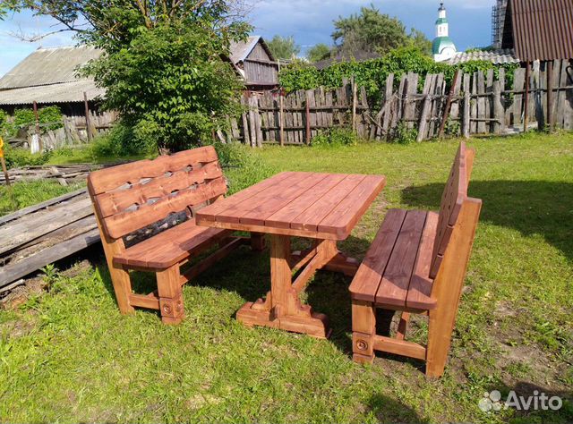 Комплект садовой мебели из массива