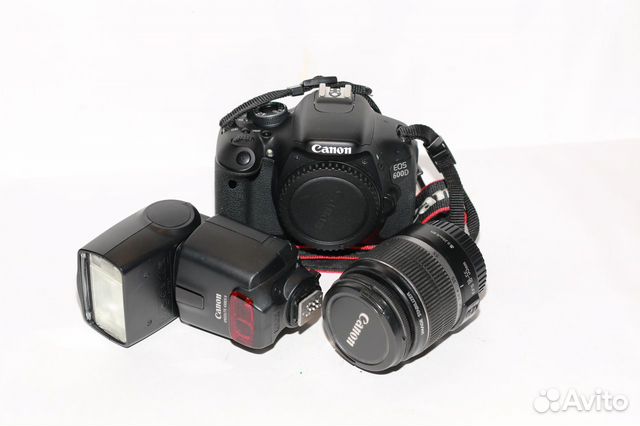Canon 600D kit + вспышка