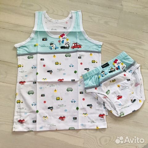 Новый комплект (майка и трусы). Мальчику 7-8 лет
