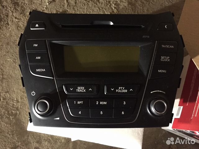 Магнитолла оригинал, хендай Санта-Фе