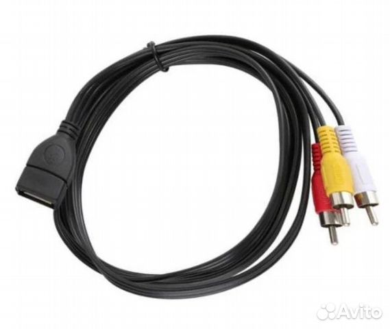 Кабель переходник gsmin A85 USB 2.0 (F) - 3 x RCA