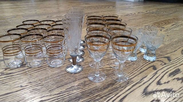 Рюмки с позолотой СССР новые и бу
