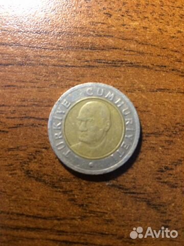 Монета Турция 1 лира
