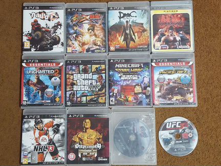 UFC3,minecraft,GTA5,teken 6,MMA,DMC.PS3