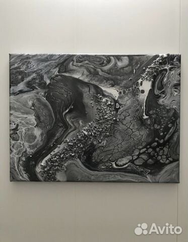 Картина флюид арт