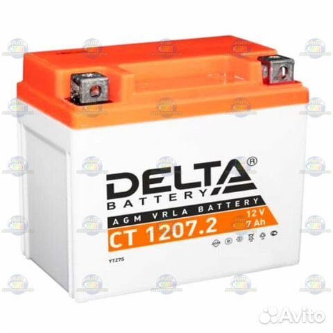 Аккумулятор Delta CT1207.2 на мотоцикл квадроцикл