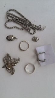 Серебрянные украшения, СССР, винтаж