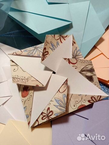 Свадебные конверты ручной работы оригами