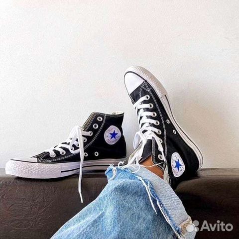 Кеды Converse высокие чёрные