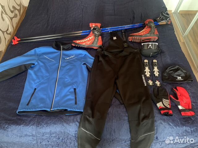 Палки kv+, очки bliz, перчатки odlo, шапка