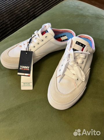 Летние кеды мюли женские tommy hilfilger