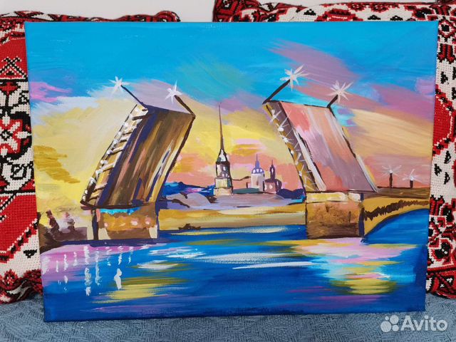Картина на холсте. Санкт-Петербург. подарок