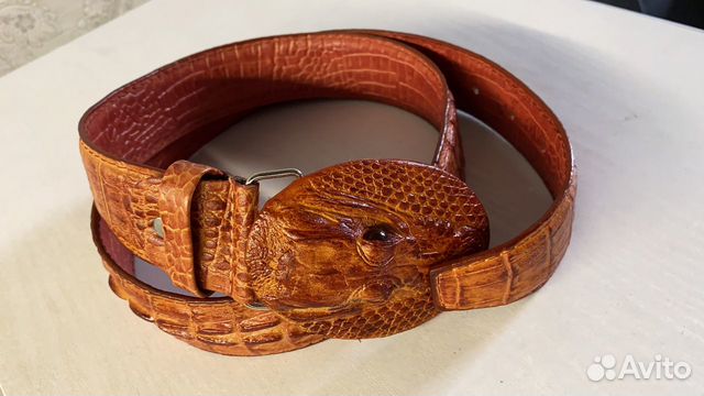 Мужской кожаный ремень