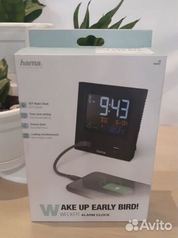 Часы радиобудильник hama