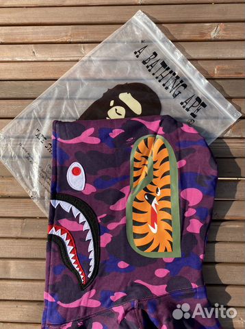 Зип Худи Bape Violet Фиолетовый