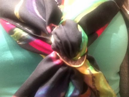 Эксклюзивный зажим для платка с аметистами