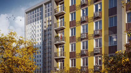 1-к апартаменты, 32.1 м², 18/18 эт.