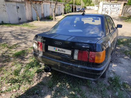 Audi 80 2.0 МТ, 1989, битый, 322 000 км