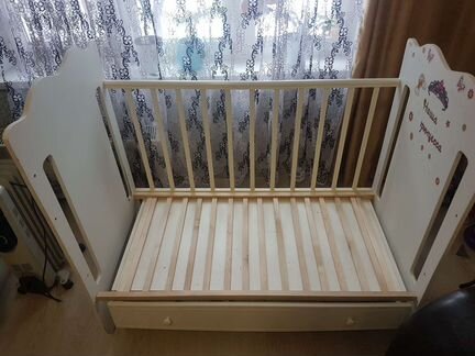 Детская краватка+ матрац