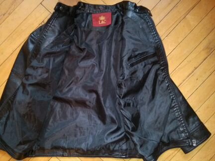 Куртка из искусственной кожи р-р 134-140