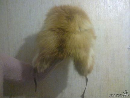 Шапка ушанка из лисы