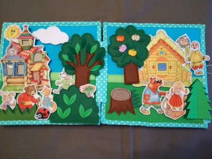 Книжка из фетра со сказками