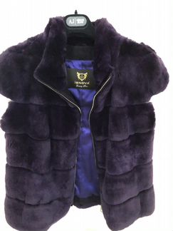 Меховая безрукавка кролик Isnova