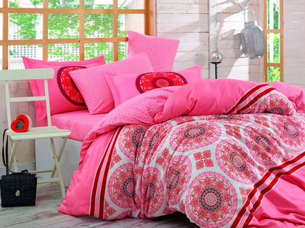 Постельное белье Davey Цвет: Коралловый (2 спал.)