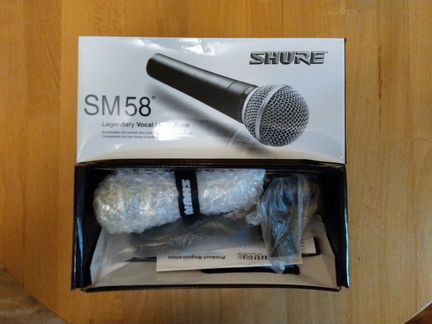 Shure SM58 абсолютно новый микрофон