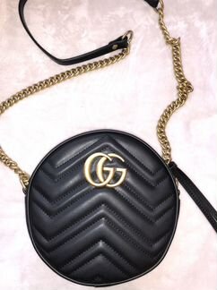 Сумка круглая Marmont GG Gucci