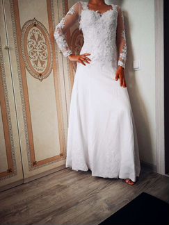 Свадебное платье ручной работы