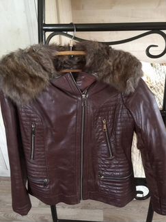 Куртка кожа мех