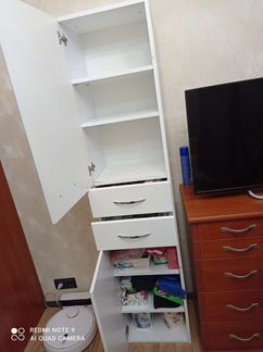 Шкаф пенал в ванную комнату