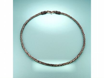 Цепь-колье в серебре 925 пробы