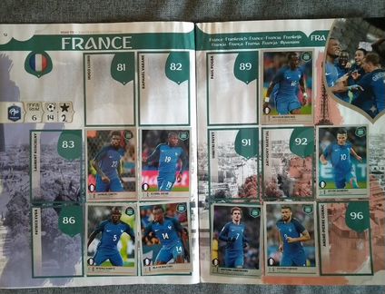 Журналы с наклейками panini fifa